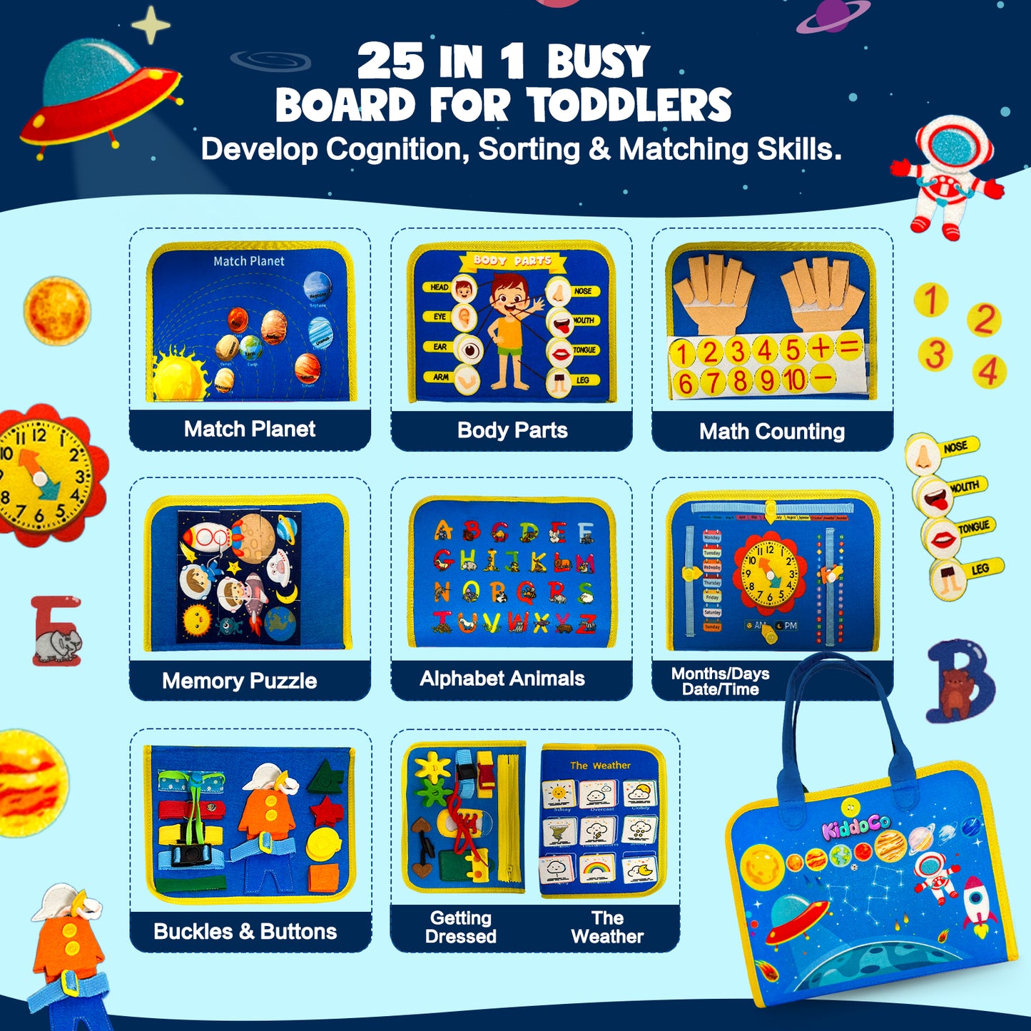 KiddoCo Busy Book Bag